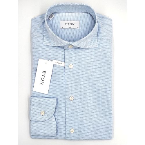 Eton Slim Fit - Textured Four-Way Stretch Shirt