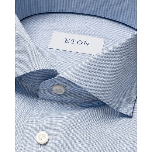 Eton Contemporary Fit - Light blue Solid Signature Oxford Shirt